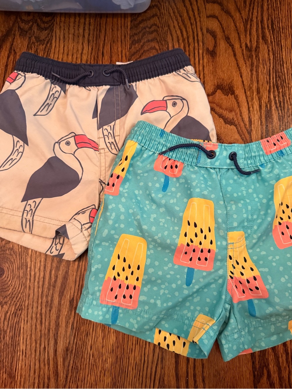 Tea Kids' Lot of 2 Seagulls and Popsicle Swim Shorts - size 3